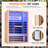 Your Personal Indoor Wellness Pod Infrared Sauna for 2 Person, Low EMF 1463W/110V Hemlock Wood Sauna with Tourmaline Foot Warmer, 7-Color Light Therapy, Salt Crystal Bricks, Easy Assembly – Compact Indoor Spa 47.2"x34.2"x70.9"
