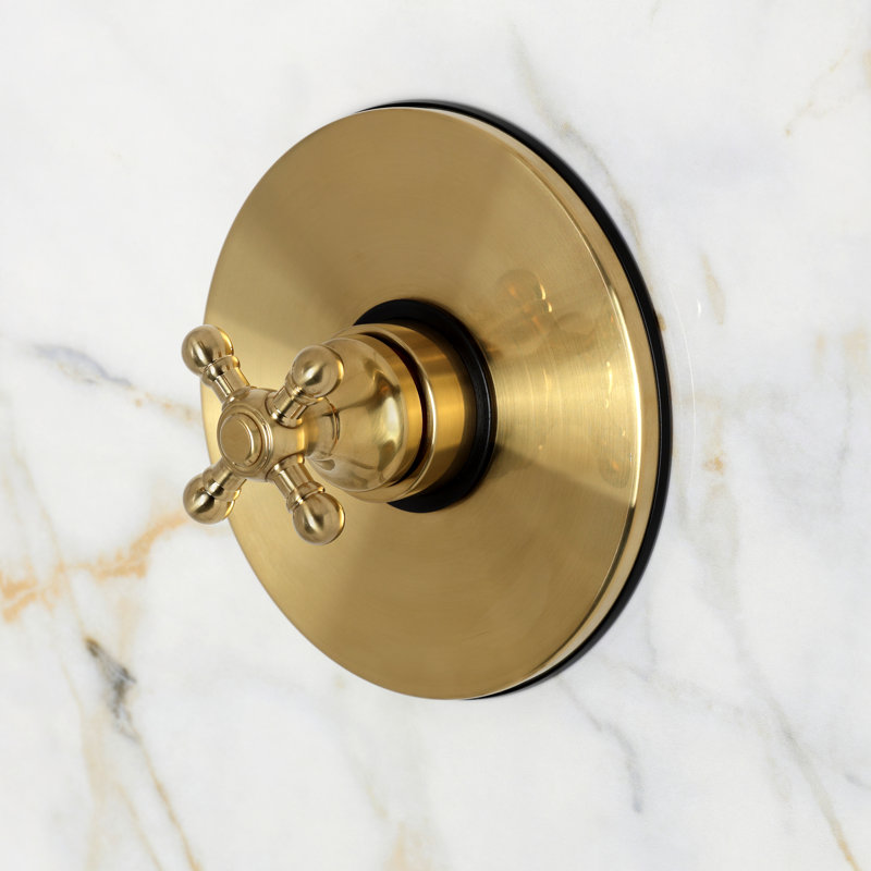 Kingston Brass Metropolitan Single-Handle Pressure Balanced Shower Faucet, Brushed Brass