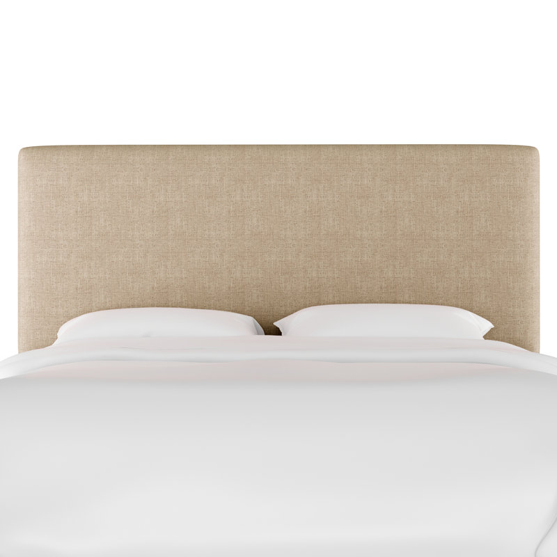 Tête de lit tapissier Eisley, Double, Lin naturel texturé Zuma