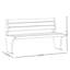 Banc d'extérieur moderne et minimaliste-110823465