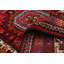 Tapis unique en laine noué à la main nouvel âge de 5 pi 5 po x 9 pi 9 po Danuel - rouge / orange / crème