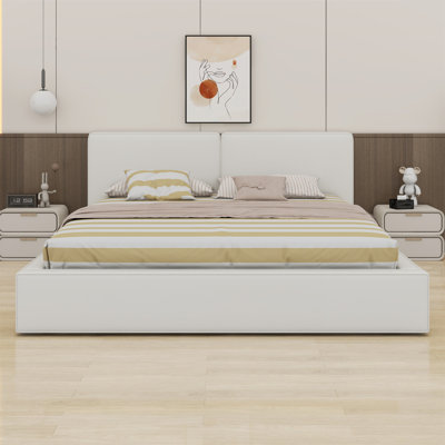 Upholstered Platform Bed With Solid Frame by Latitude Run