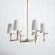 Triton 6 Light Metal Dimmable Chandelier