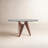 Amina Round Glass Top Dining Table