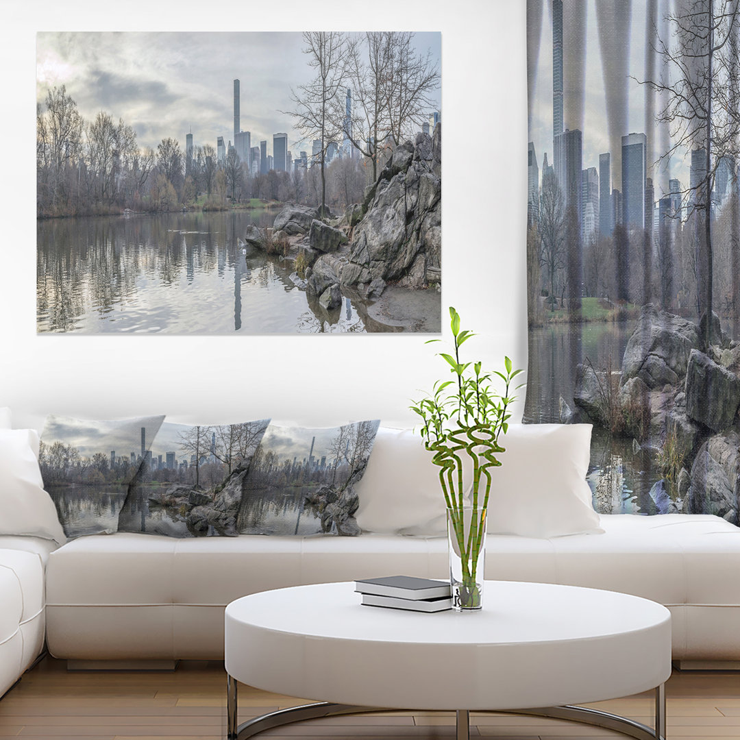 " Black And White Central Park NYC " Ebern Designs