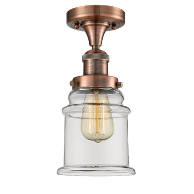 Plafonnier semi-encastré cylindrique simple 6 po Arley