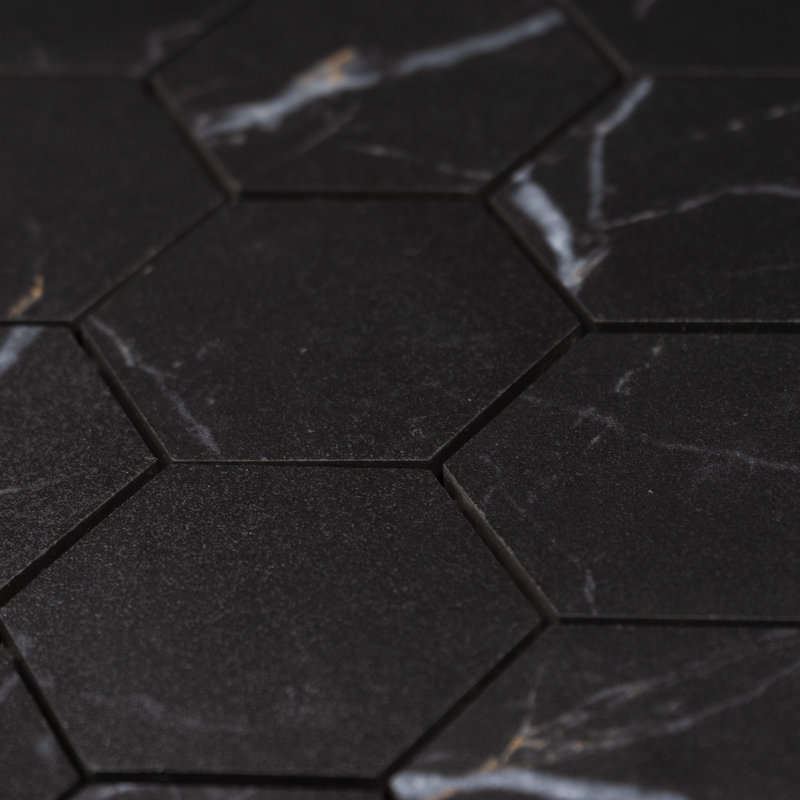 Carreau de porcelaine hexagonal 3 po x 3 po Longo