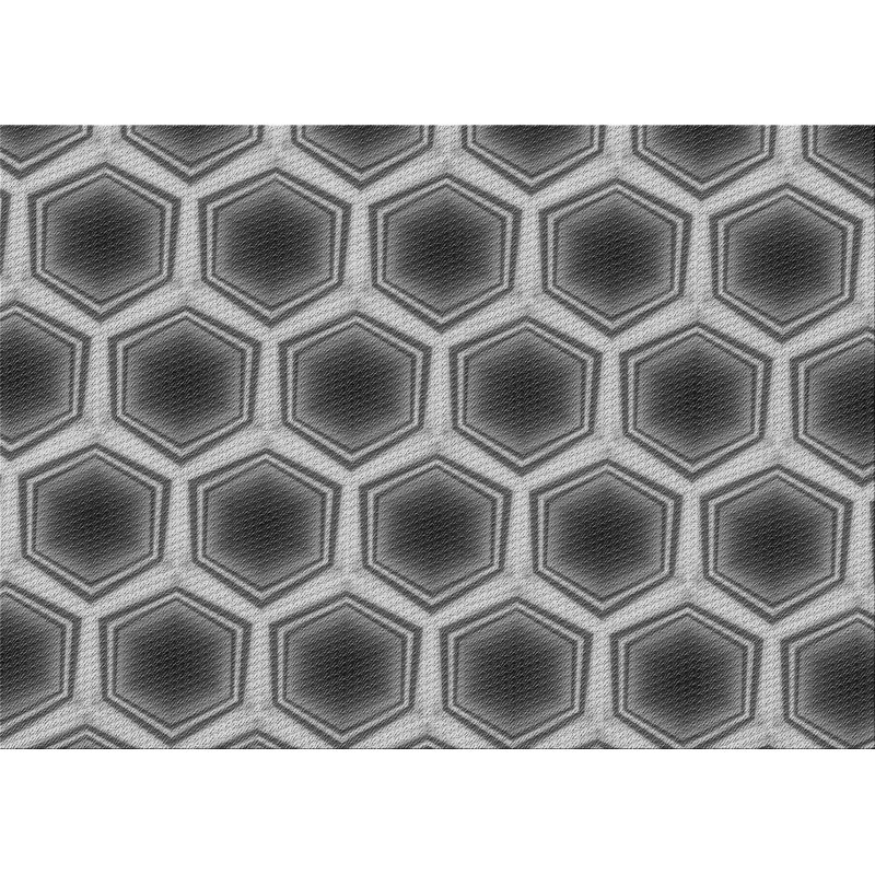 Geometric Indoor Rug, Rectangle 2' x 4'