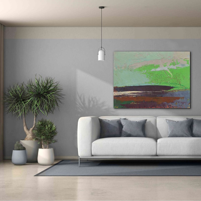 «Ceide Study XIII» par Grainne Dowling, peinture sur toile tendue, H 40 po x l 54 po x P 1,5 po