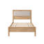 Lit Rigsby en bois, taille double XL, avec tête de lit rembourrée-1678642145