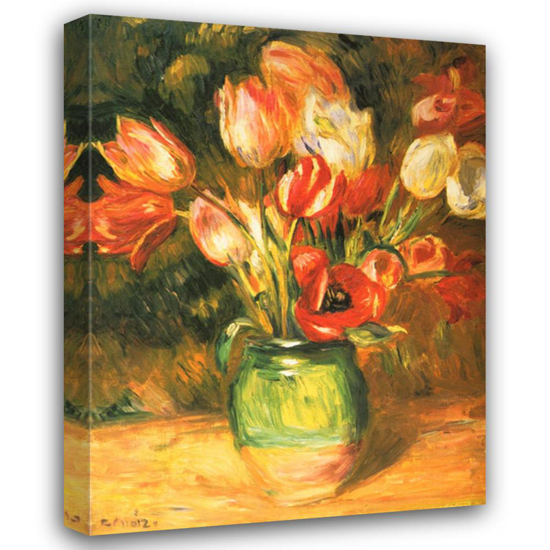 Tulipes dans un vase, H 24 po x l 18 po