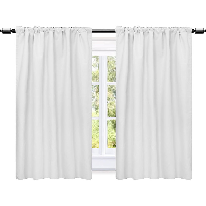 Paire de rideaux occultant en coton Cotenia, L 50 po x L 58 po