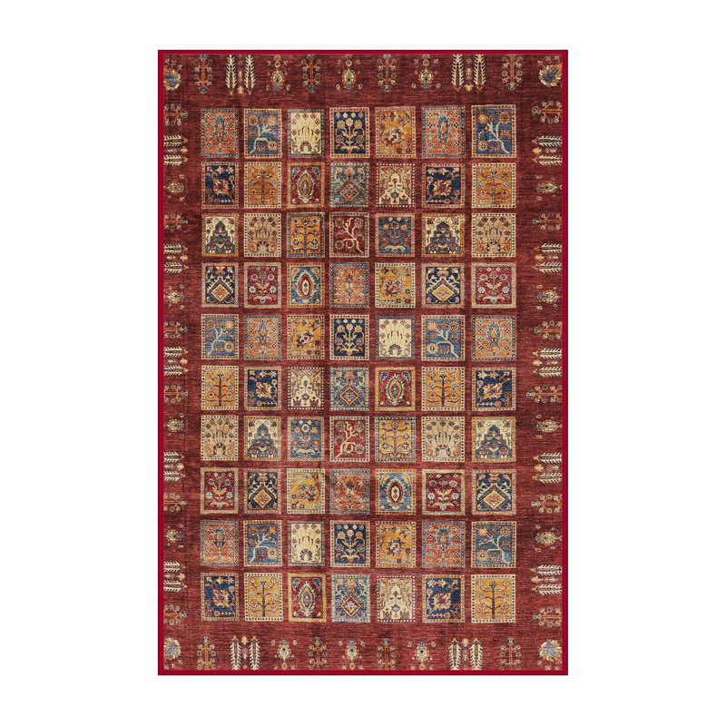 Abstract Multi Area Rug, Rectangle 7' x 9'