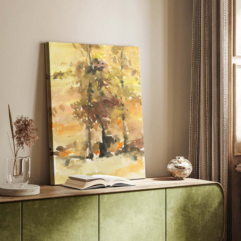 «Fall Foliage Watercolor I», galerie sur mesure, Cavas, H 27 po x l 18 po