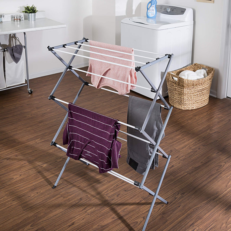 Séchoir à linge pliable en acier