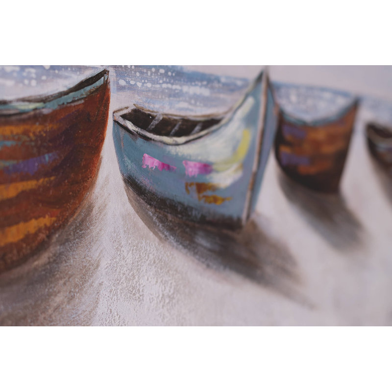 Acrylic Painting on Boats of the Fisherman