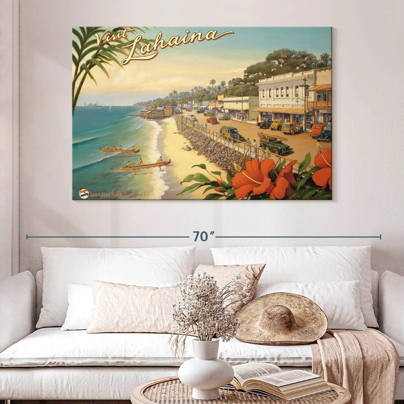 Gillard Visit Lahaina, 34" H x 51" W