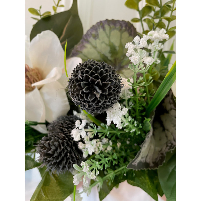 Couronne miroir en soie 23 po