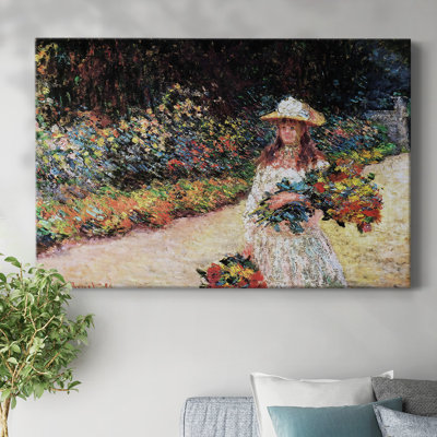 «Young Girl in the Garden at Giverny», 1888, toile tendue avec châssis