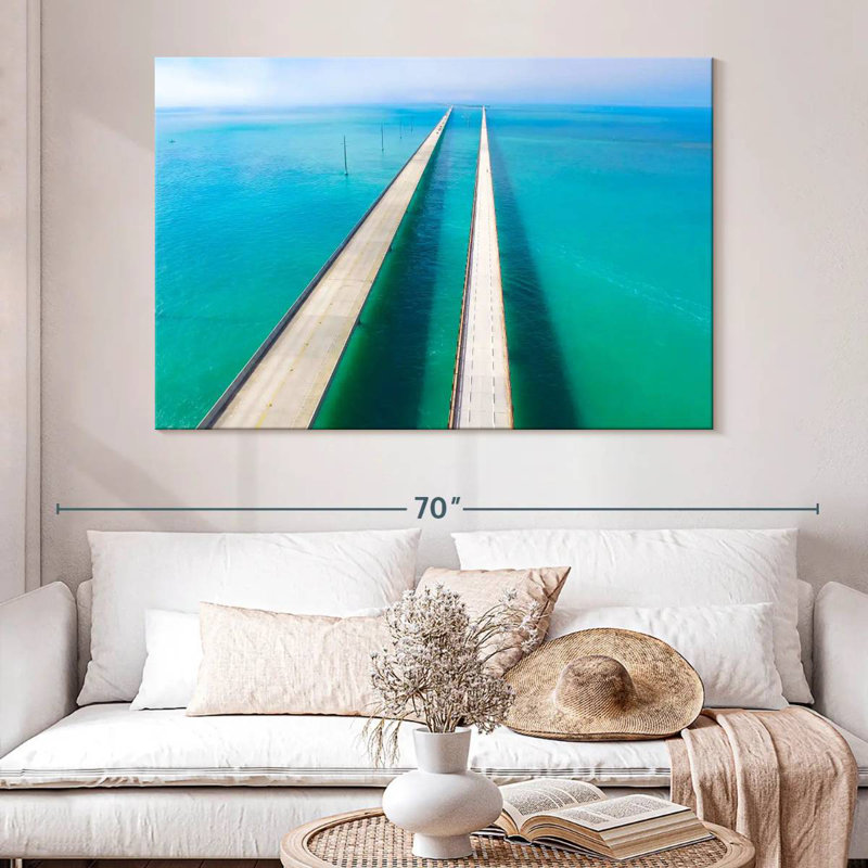 Lilie Florida Keys Seven Miles Bridge, 34" H x 51" W