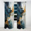 Buariki - Peinture abstraite rideau occultant - 1 panneaux-988967808