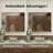 36 in. W x 30 in. H  Rectangular Framed Wall Bathroom Vanity Mirror in Brushed Nickel-235226134-235226135