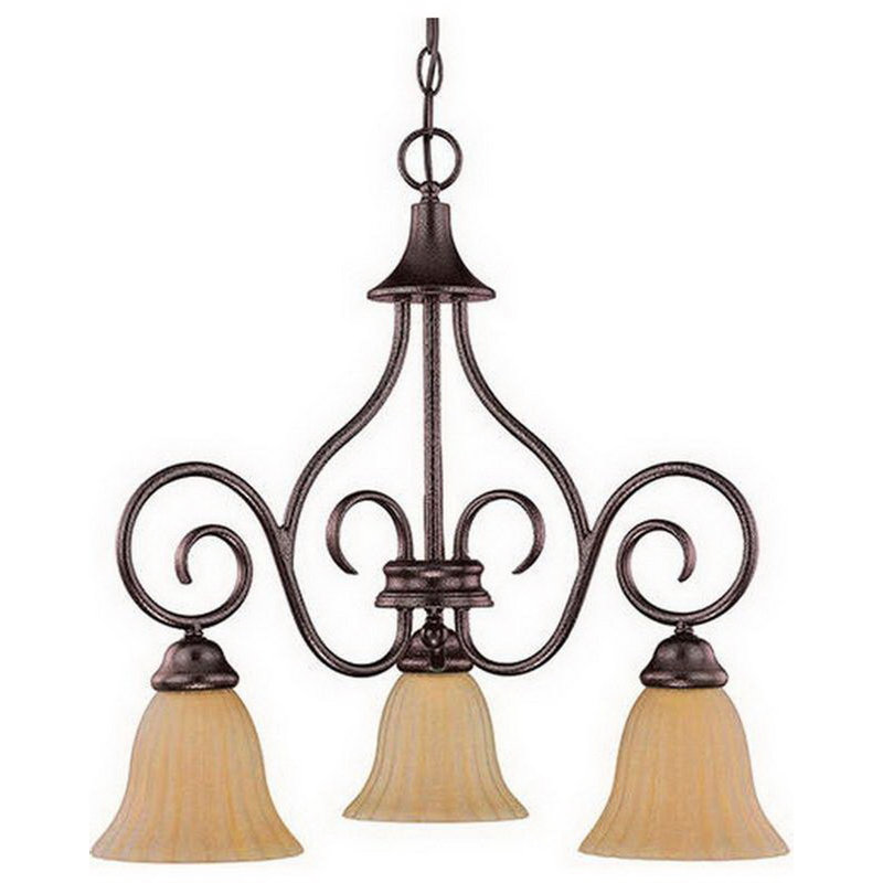 Lustre classique/traditionnel ombré 3 lumières Bevilacqua