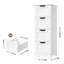 Armoire de salle de bain autoportante 4 tiroirs l 11,8 po x H 32,5 po x P 11,8 po-1770425384-1753992684