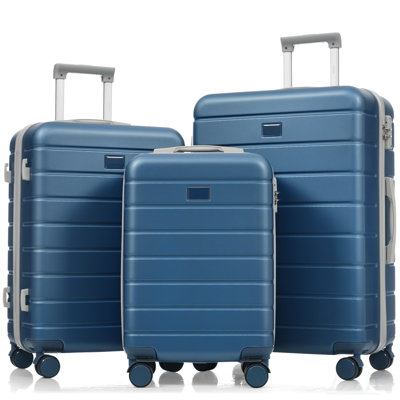 Premium ABS Travel Luggage Set with 360° Spinner Wheels, TSA Locks, and Multiple Sizes for Secure and Stylish Journeys