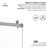 Catalyst 62"- 66" W x 76" H Double Sliding Frameless Shower Door in Chrome with 3/8" Clear Glass-96391549