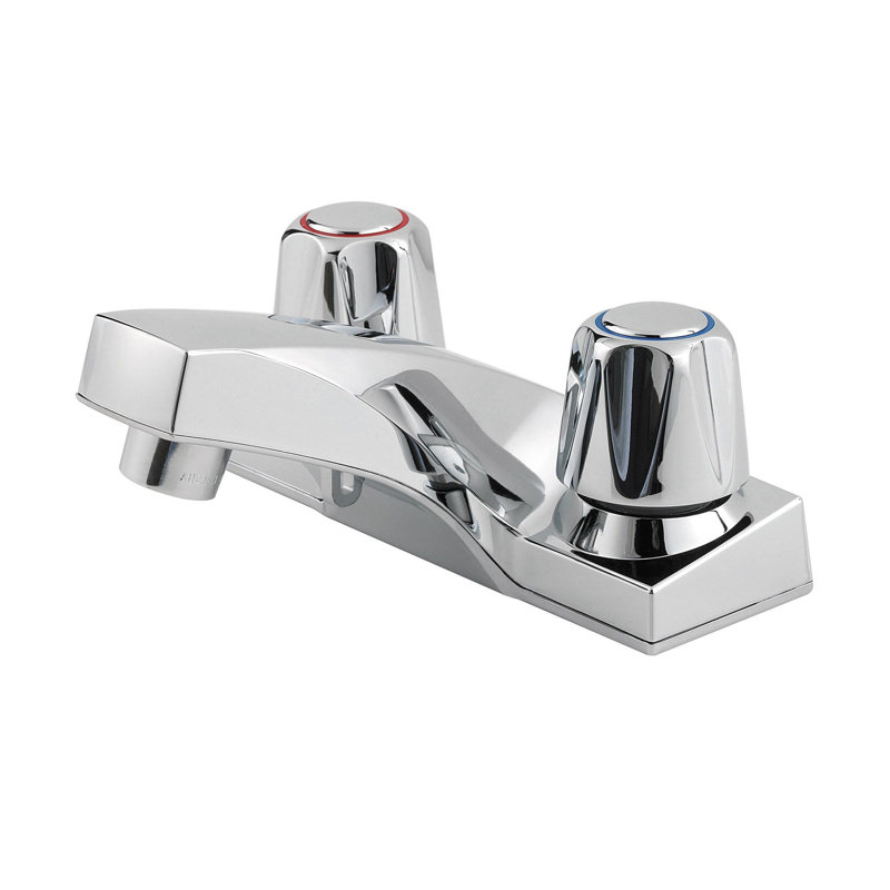 Polished Chrome 2-Handle Centerset Bathroom Faucet