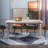 Eniel Rectangular Oval Sintered Stone Kitchen Dining Table With 4 Black Metal Legs-2069695504-2070662529-2069695505