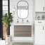 Larnaca 30'' Single Sink Wall Mounted Bathroom Vanity with Resin Top-380405923
