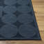 Tapis rectangulaire gris foncé en laine tissé à la main Julissa-1189785845