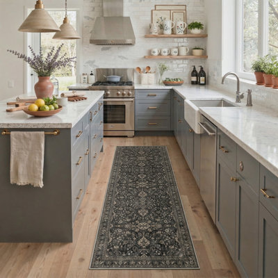 Tapis noir / brun Zephyr