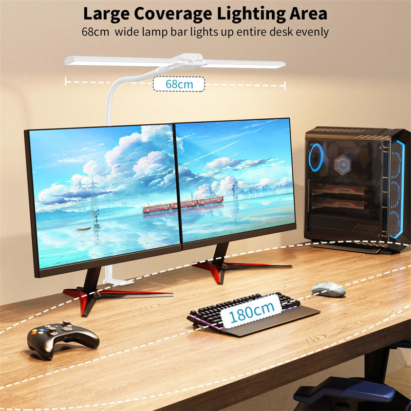Daeshon Desk Lamp, White