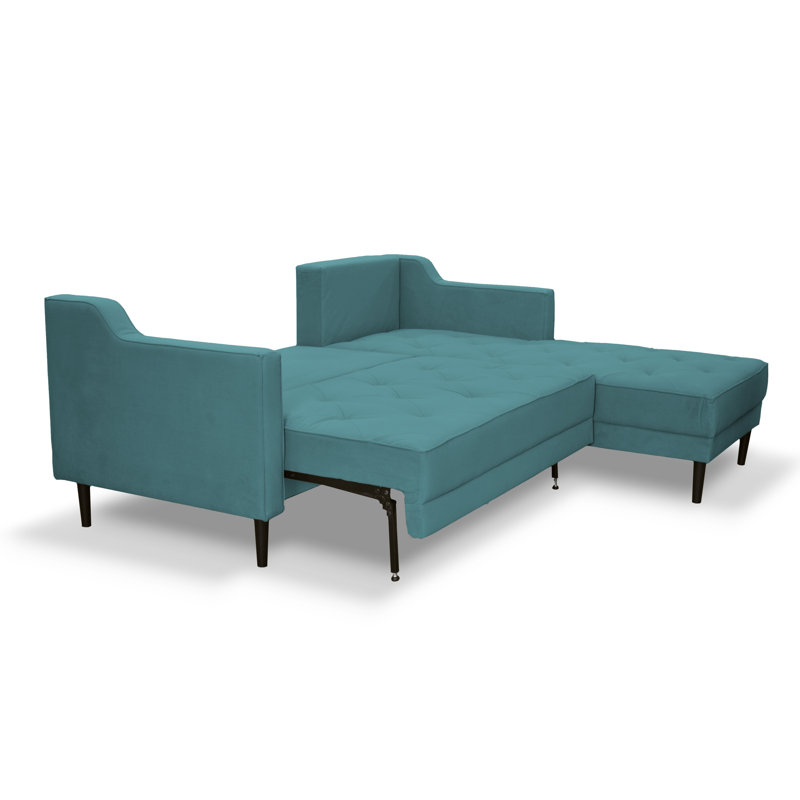 4 Seater Sofa Bed, Right Hand Facing, Teal