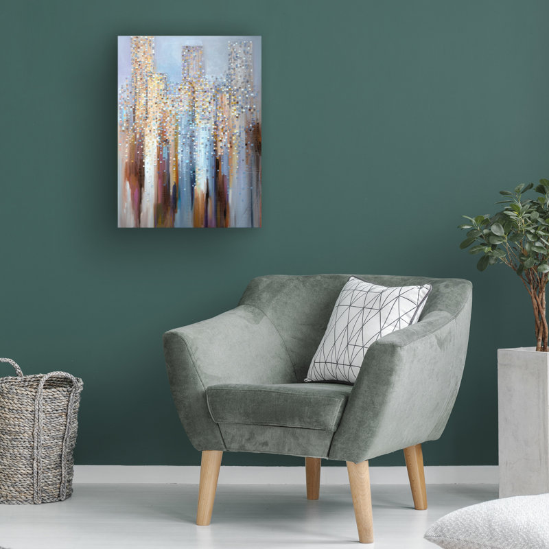 Art sur toile «Ekaterina Ermilkina City», H 19 po x l 14 po