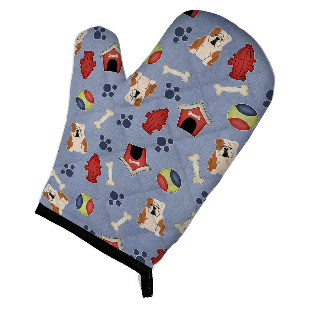 Caroline's Treasures Dog House Polyester Oven Mitt Caroline's Treasures 