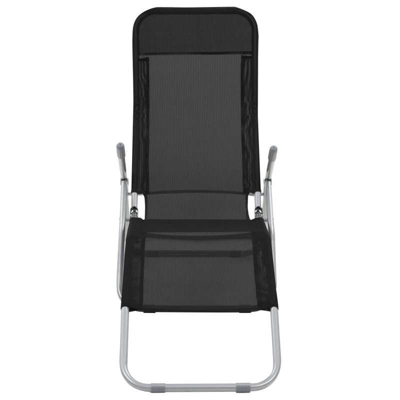 Mcmurray 142cm Long Reclining Single Chaise, Black