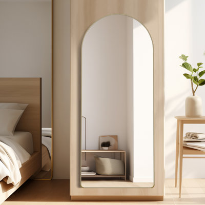Miroir de plancher rectangulaire