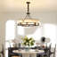 Luminaire suspendu moderne en métal noir avec abat-jour en cristal-527225124-527225127