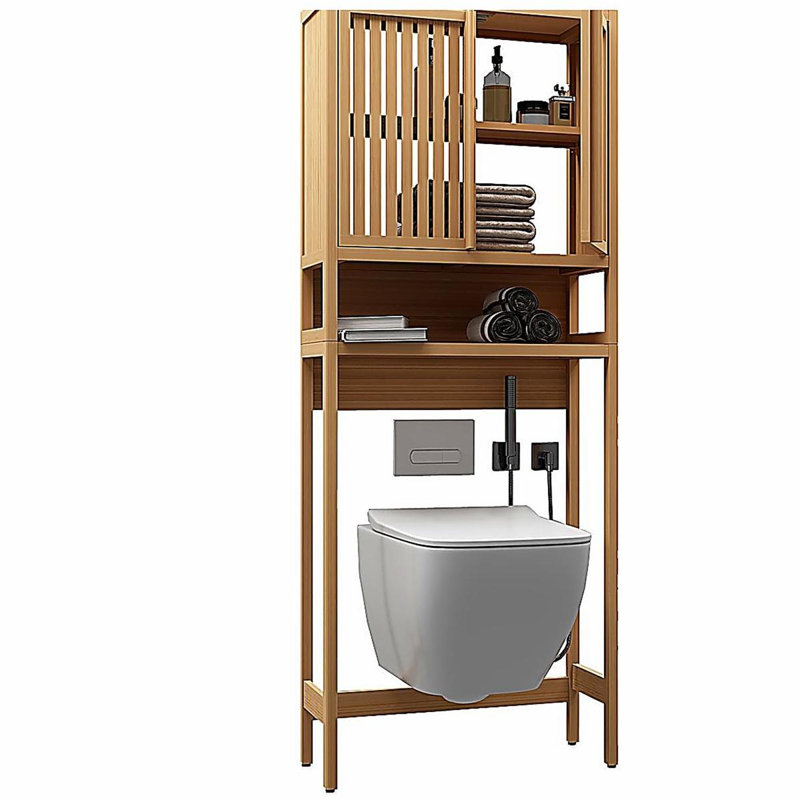 Support de toilette, salle de bain indépendante, salle de lavage, peu encombrant, couleur naturelle
