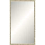 Distressed Antique Ivory Signature Mirror