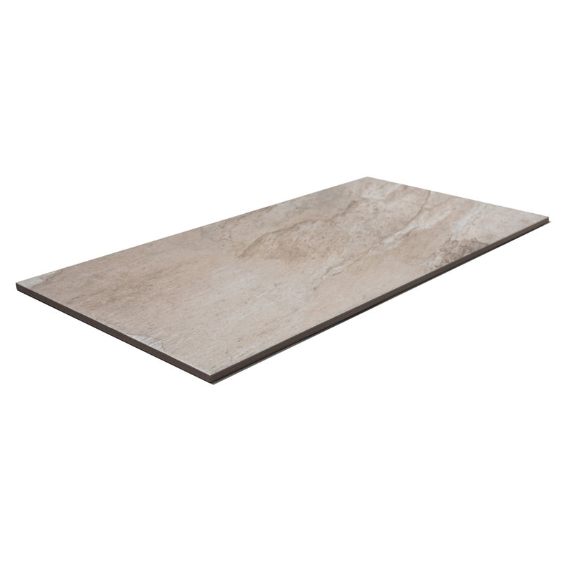 Carreau de porcelaine mate pour plancher et mur 12 po x 24 po Wells Stone