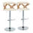 Gardenia Swivel Upholstered Adjustable Height Counter Stool with Metal Frame-93726474-93726475