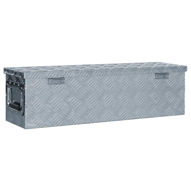 vidaXL Aluminum Box 31.7x8.7x8.7 Silver