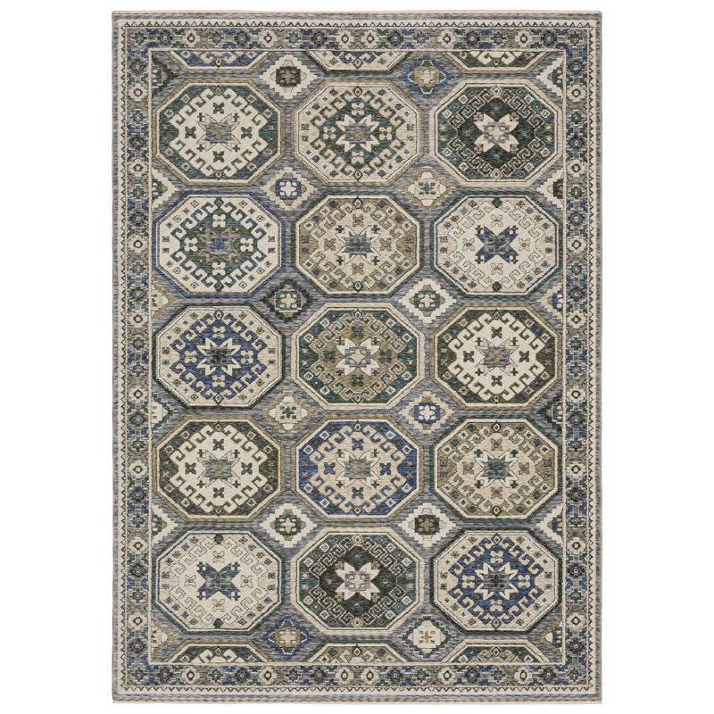 Suhaan Oriental Indoor Rug, Rectangle 6'7" x 9'6"