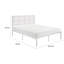Lit plateforme grand Annie avec tête de lit en fausse canne blanche Annie