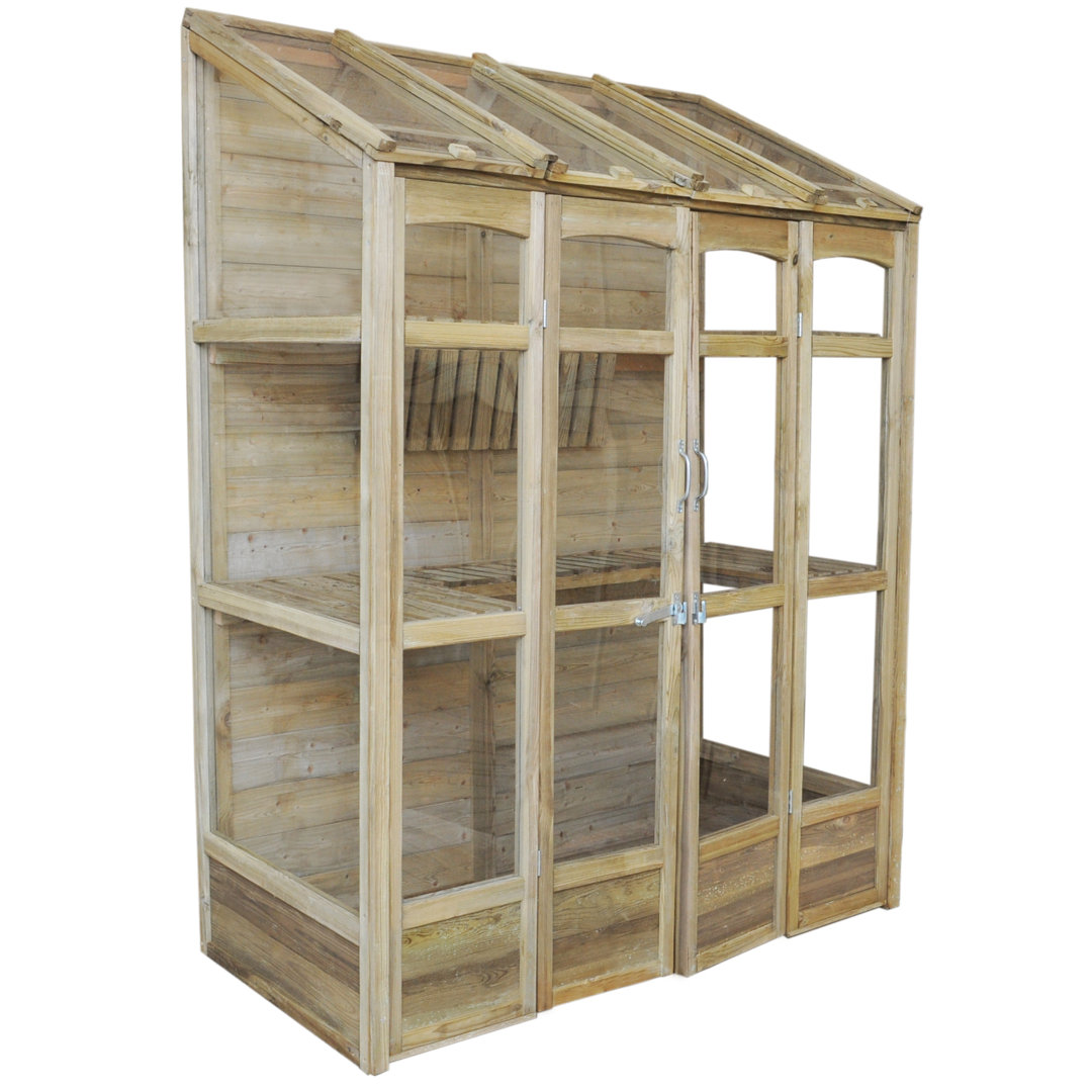 5 Ft W x 2.5 Ft D Lean-To Greenhouse